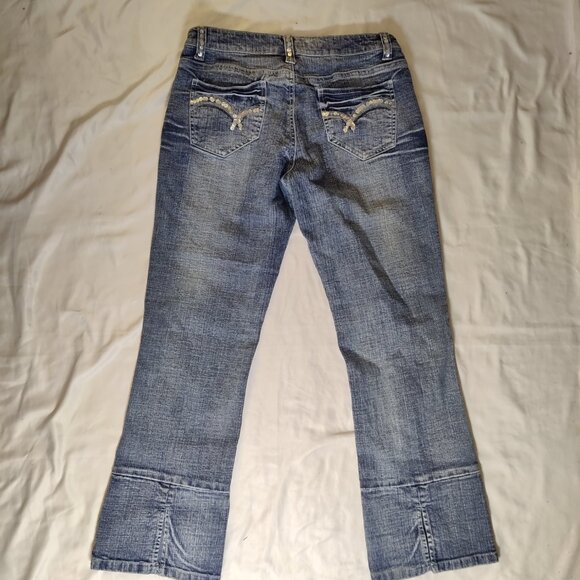 Apollo Jeans Women's Rhinestone Denim Jean Pants Size 7/8 - Picture 6 of 7